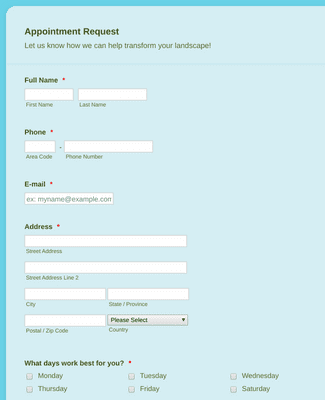 Appointment Form Template | Jotform