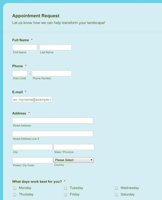 Property Request Form (PRF) Form Template | Jotform