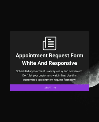Form Templates: Appointment Request Form White and Responsive