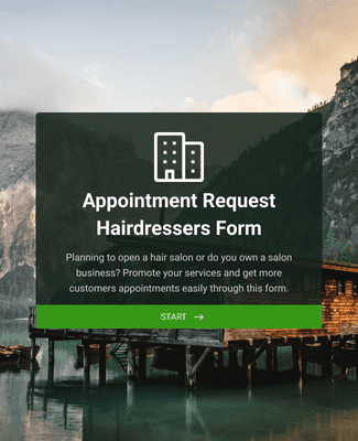 Form Templates: Hairdressers Appointment Request Form