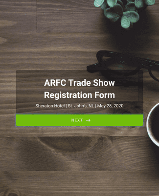 ARFC Trade Show Exhibitor Registration Form