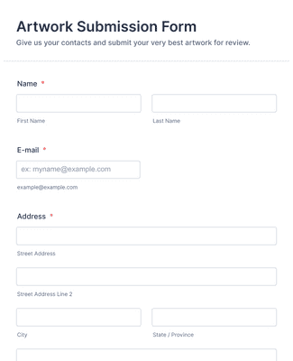 Project Submission Form Template | JotForm