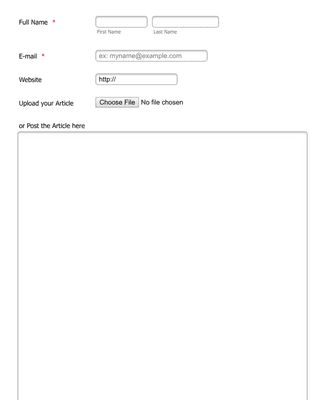 Form Templates: Article Submission Tool EntranceUniversity