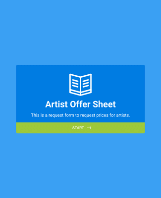 Artist Offer Sheet