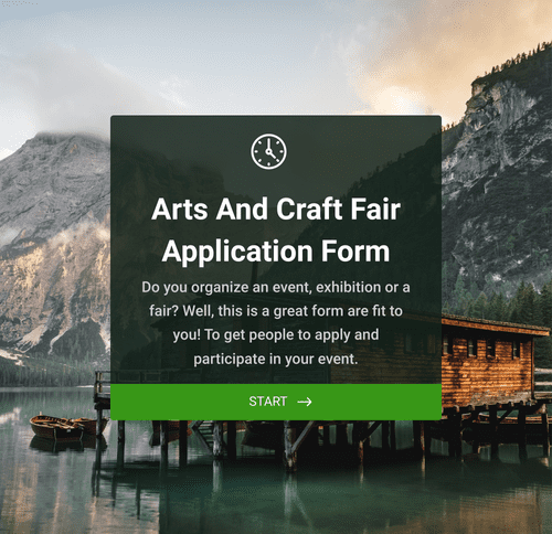 Form Templates: Arts And Craft Fair Application Form