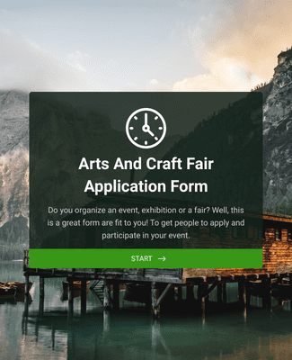 Arts and Craft Fair Application Form
