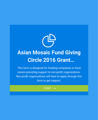 Form Templates: Fund Giving Application Form