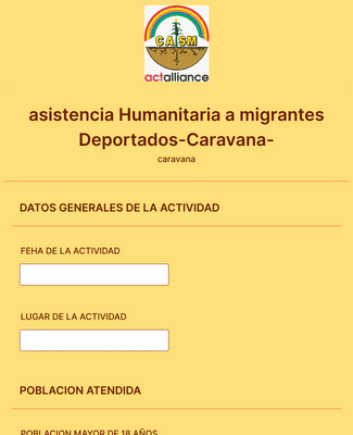 asistencia Humanitaria a migrantes Deportados-Caravana-
