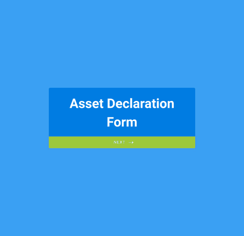 Form Templates: Asset Declaration Form