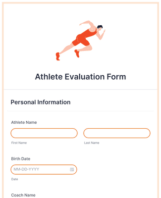 Athlete Evaluation Form
