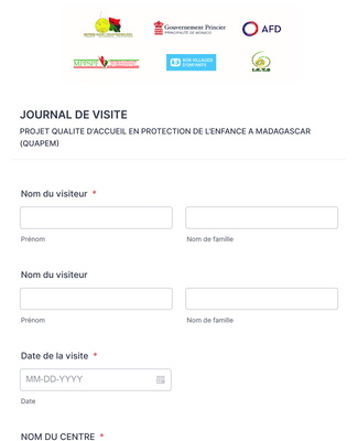 Form Templates: ATSINANANA JOURNAL DE VISITE