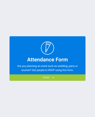 Form Templates: Attendance Form