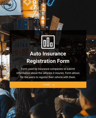 Form Templates: Auto Insurance Registration Form