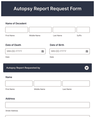 Fake Autopsy Report Template