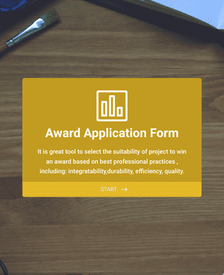 Form Templates: Award Application Form