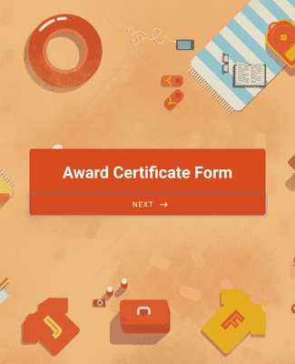 Form Templates: Award Certificate Form