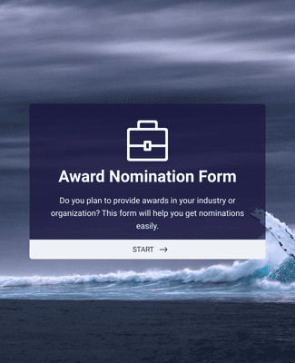 Organization Awards Nomination Form