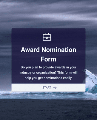 Form Templates: Award Nomination Form