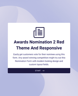 Form Templates: Responsive Awards Nomination Green Theme