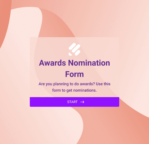 Form Templates: Awards Nomination Form