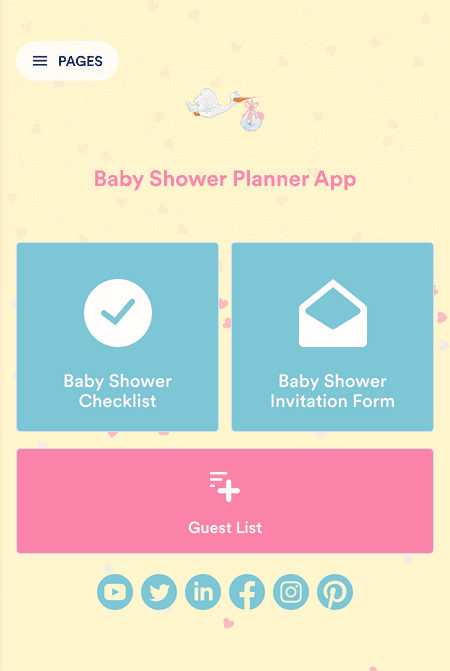 Baby Shower Planner App