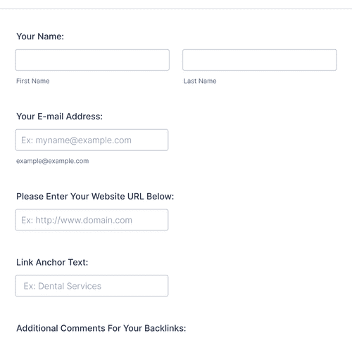 Link Submission Form Template | Jotform