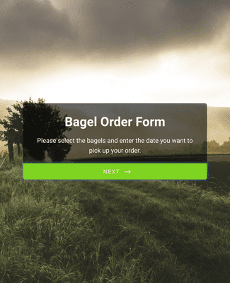 Form Templates: Bagel Order Form