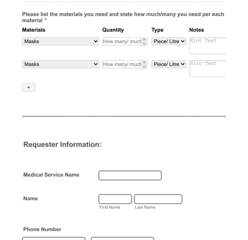 Basic Medical Needs Request Form Template | Jotform