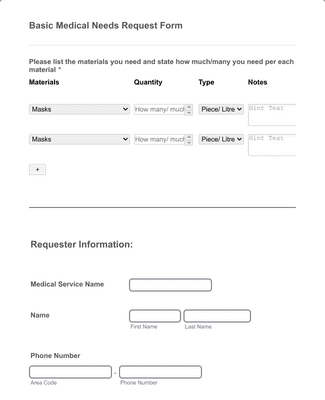 Sample Request for Prospect Client Form Template | Jotform