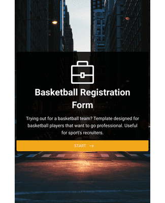 Basketball Tryout Registration Form