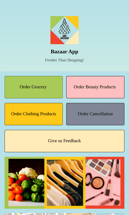 Template bazaar-app