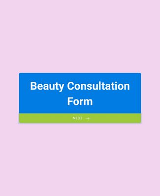 Form Templates: Beauty Consultation Form 