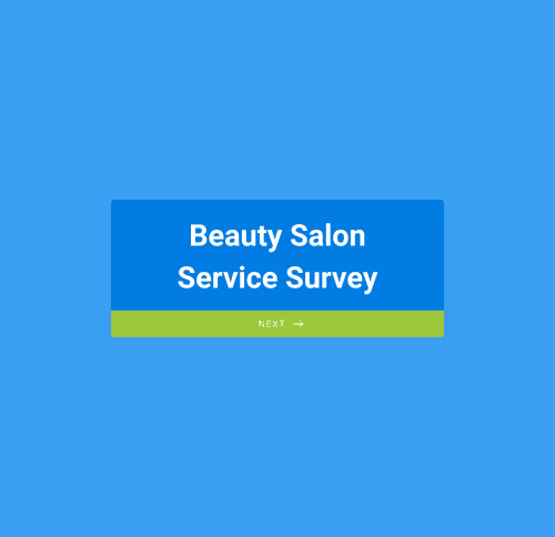 Form Templates: Beauty Salon Service Survey