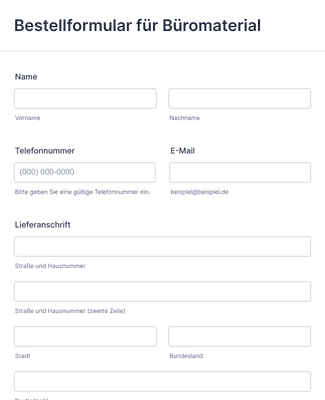 Bestellformular für Kleidung Formularvorlage | Jotform