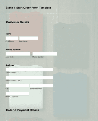 Jersey Order Form - Fill Online, Printable, Fillable, Blank