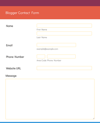 Blogger Contact Form