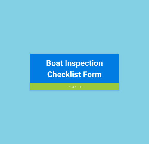 Form Templates: Boat Inspection Checklist Form