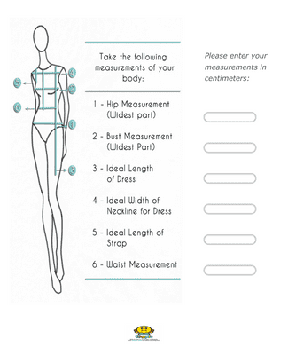 Body Measurement Form Template | Jotform