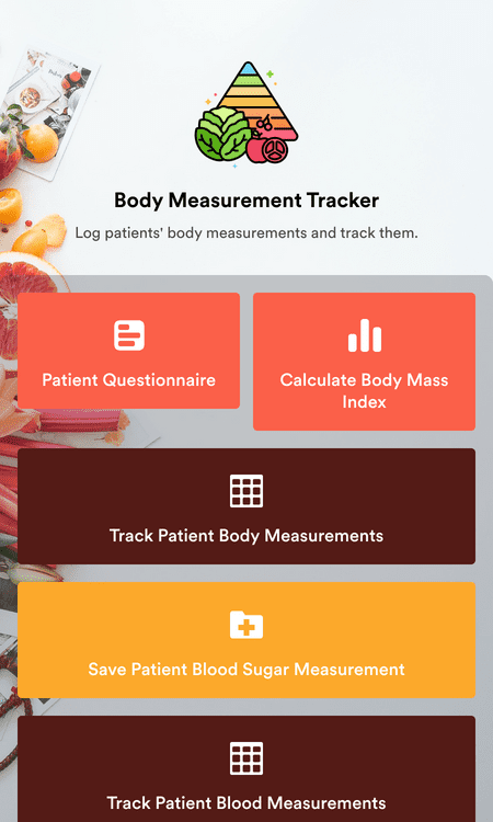 Body Measurement Tracker App