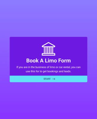 Book a Limo Form