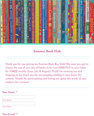 Book Club Membership Form Template | Jotform