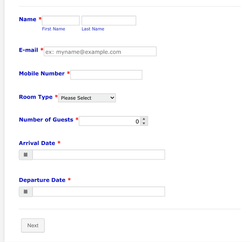 Booking Request Form Template | Jotform