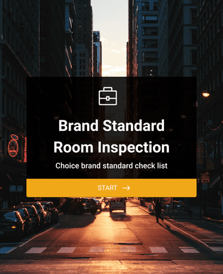 Form Templates: Brand Standard Room Inspection Form
