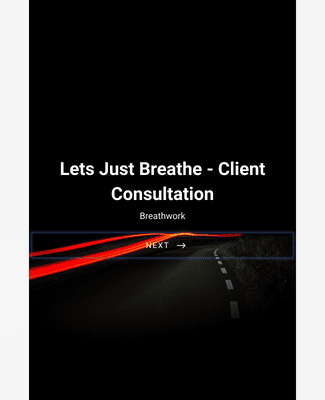 Breathwork Client Consultation Form