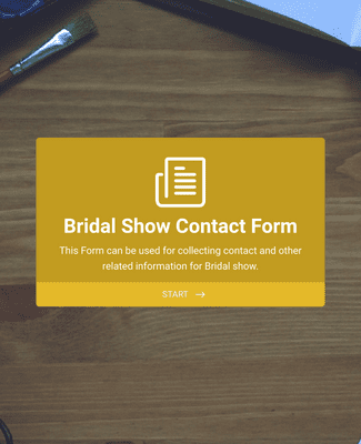 Form Templates: Bridal Show Contact Form
