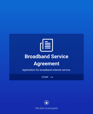 Broadband Service Agreement