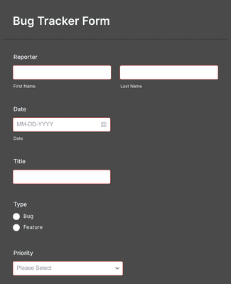 Bug Tracker Form Template | Jotform