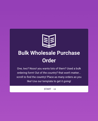 Form Templates: Wholesale Purchase Order Form