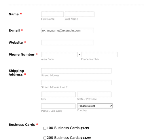 N9 Product Order Form Template | Jotform