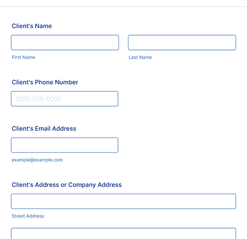 Form Templates: Business Coaching Intake Form